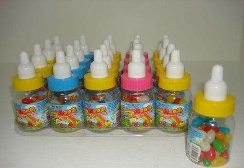 托盘装小奶瓶(吉利贝豆)玩具糖果 盒装(产品编号:qy015